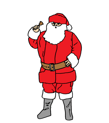 Santa Costume Coloring Pages
