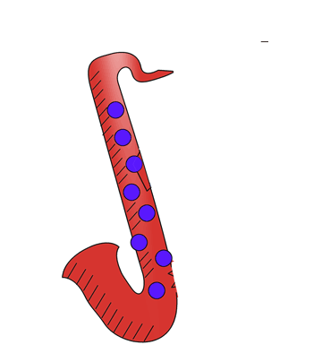 Saxophone Coloring Pages