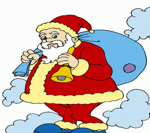 Santa Clause With Christmas Gifts Coloring Pages