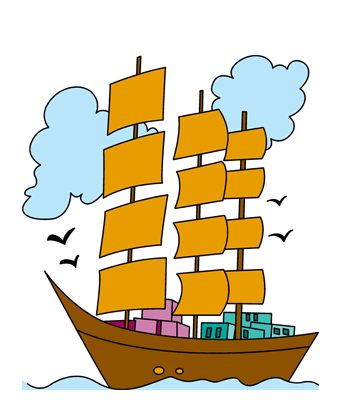Cargo Ship Coloring Pages