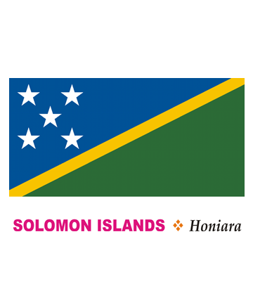 Solomon Islands Flag Coloring Pages