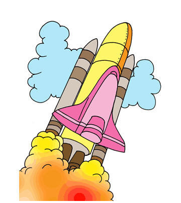 Spaceship Shuttle Coloring Pages
