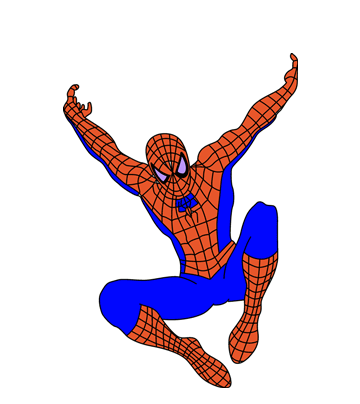 Jumping Spider Man Coloring Pages