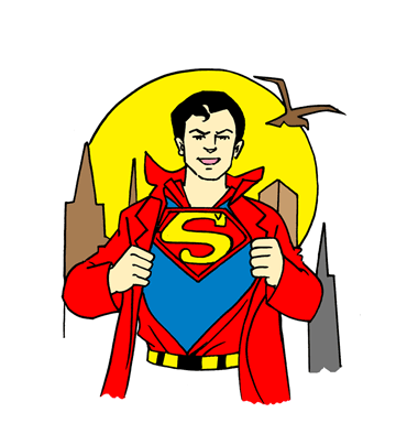 Superman Cartoon Coloring Pages