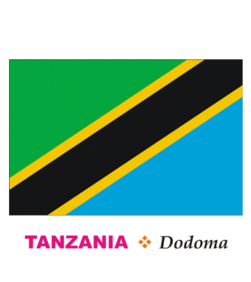 Tanzania Flag Coloring Pages