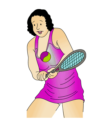 Womens Tennis Coloring Pages