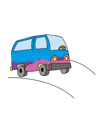 Mini Bus Coloring Pages