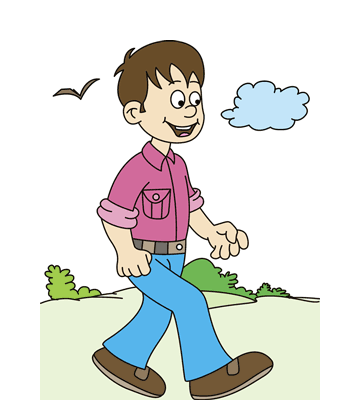 Walking Coloring Pages