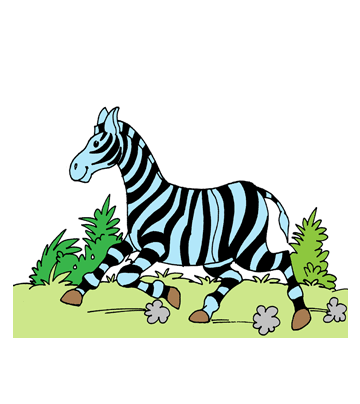 Zebra Information Coloring Pages