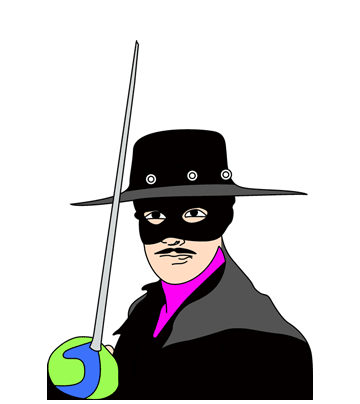Courageous Zorro Coloring Pages