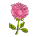 Rose-flower Coloring Pages