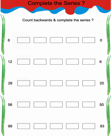 Backward Series 6 Sheet
