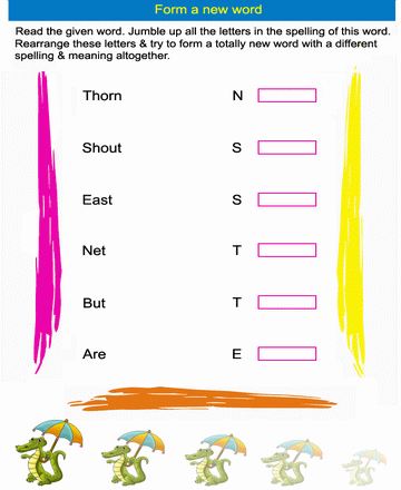 Forming Word 5 Sheet
