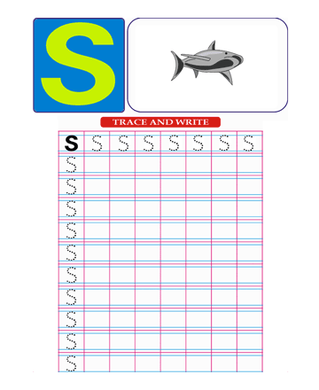 Small Letter S Sheet