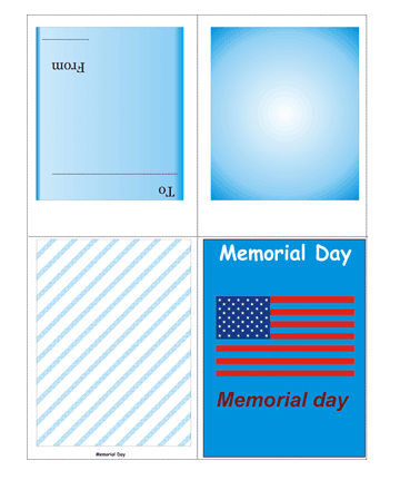 Memorial  Coloring Pages on Colored Memorial Day Card Without Quotes Coloring Pages