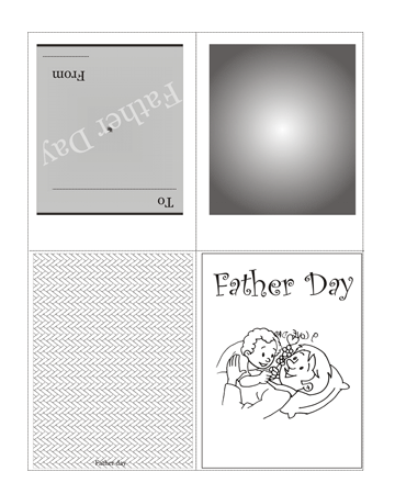 Color The Fathers Day Card Without Quotes Coloring Pages