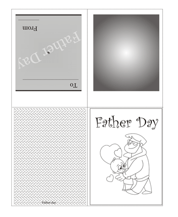 Color The Fathers Day Card Without Quotes Coloring Pages