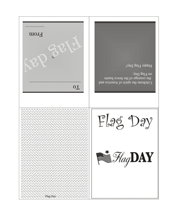 Color The Flag Day Card With Quotes Coloring Pages