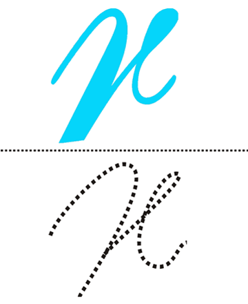 Cursive Alphabet R Printable Coloring Worksheet