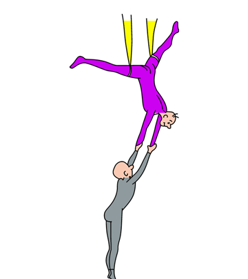 High Hanging Acrobats Coloring Pages