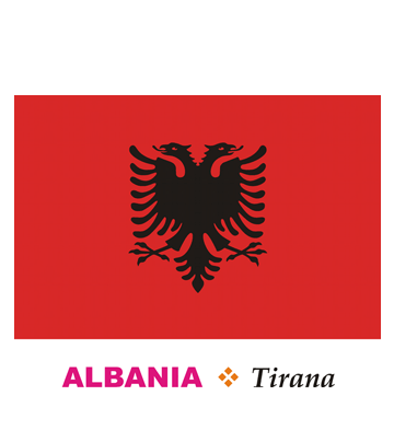 Albania Flag Coloring Pages