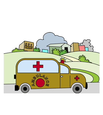Emergency Ambulance Coloring Pages