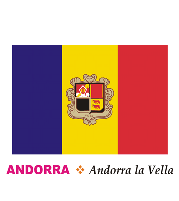 Andorra Flag Coloring Pages