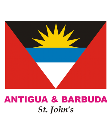 Antigua Barbuda Flag Coloring Pages