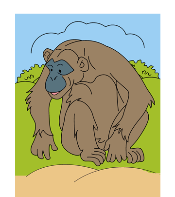Old Ape Coloring Pages