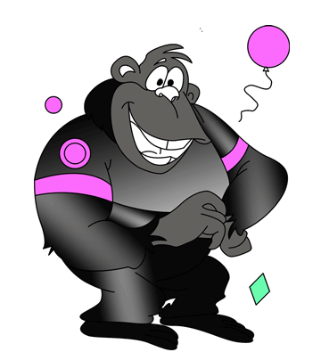 Dancing Ape Coloring Pages