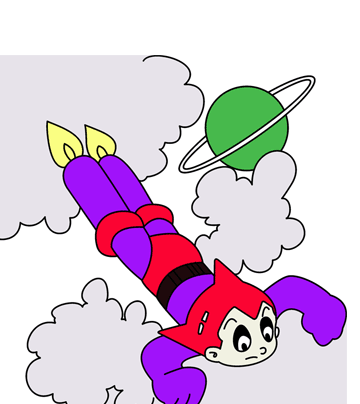 Astro Boy Flying Coloring Pages