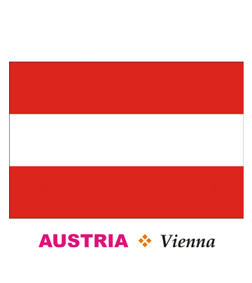 Austria Flag Coloring Pages