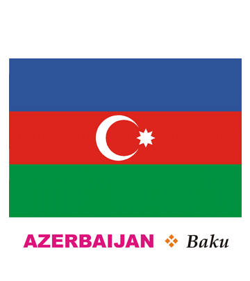 Azerbaijan Flag Coloring Pages