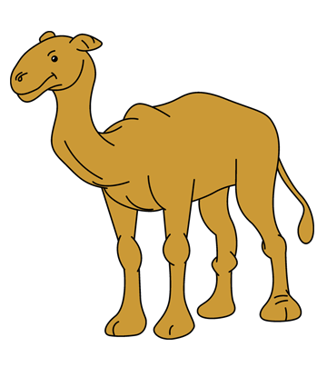 Baby Camel Coloring Pages