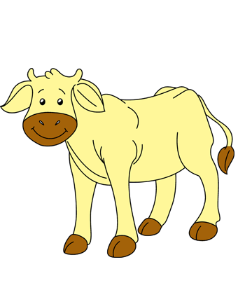 Baby Cow Coloring Pages