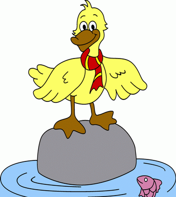 Baby Duck Coloring Pages