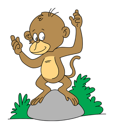 Baby Monkey Coloring Pages