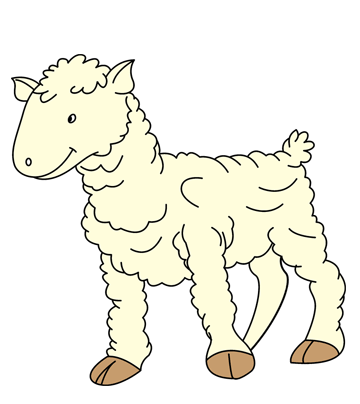 Baby Sheep Coloring Pages