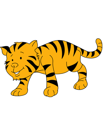 Baby Tiger Coloring Pages