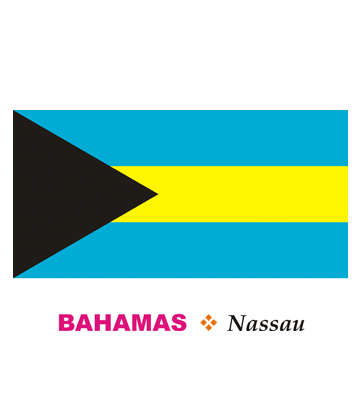 Bahamas Flag Coloring Pages