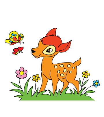 Bambi Character Coloring Pages