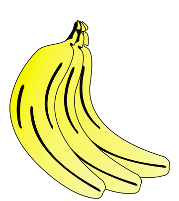 Banana Coloring Pages