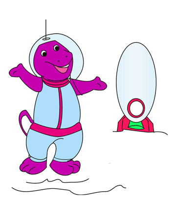 Barney Super Coloring Pages