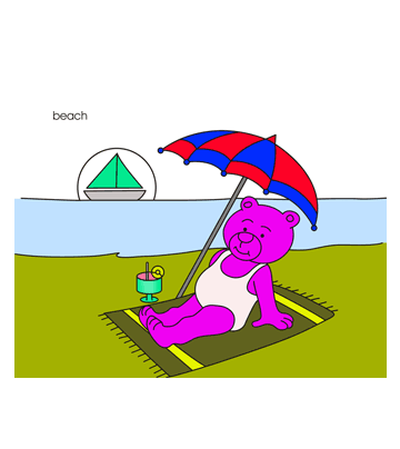 Beach Coloring Pages