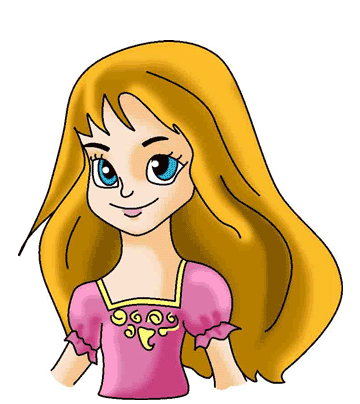 Golden Haired Girl Coloring Pages