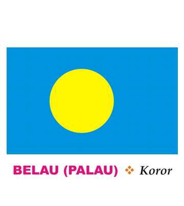 Belau Flag Coloring Pages