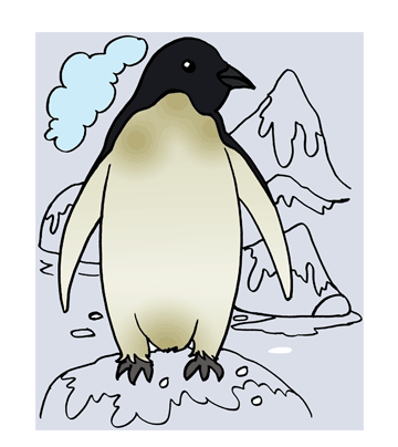 Penguin 1 Coloring Pages