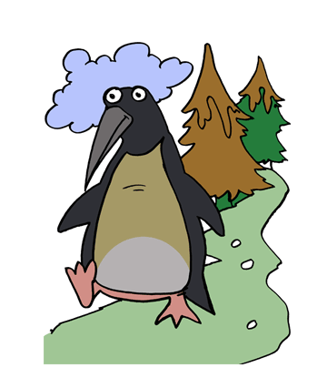 Penguin 2 Coloring Pages