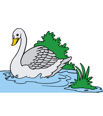 Swan 1 Coloring Pages
