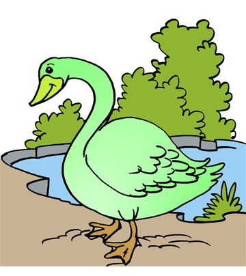 Swan 2 Coloring Pages